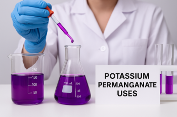lab demonstration of potassium permanganate uses